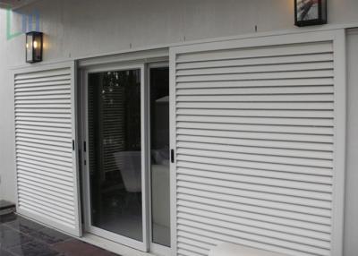 China Sun Shade Movable Sliding Aluminium Louvre Windows with Lockable Handle for sale