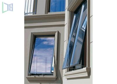 China Thermal Break Aluminium Glass Awning Top Hung Window Horizontal Opening for sale