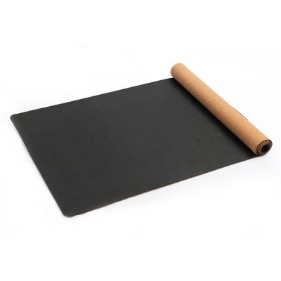 China Various Durable Factory Selling Best Popular Popular Natural Rubber Cork Yoga Mat for sale