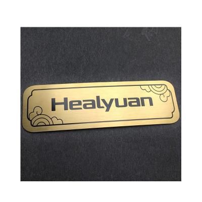 China Europe American Custom Bag Decorative Nameplate Engraved Metal Label Logo For Crafts Wholesale Nameplate for sale