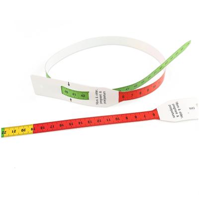 China Waterproof and Hard to Tear Professional Ruler for Children 56cm Heads Muac Measuring Tapes Infant Tape Measure for sale