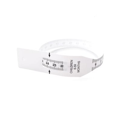 China Waterproof And Hard To Tear 26cm PP Material Baby Arm MUAC Tape Measure Tape Measure Meaure for sale