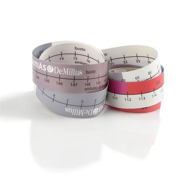 China Creative Measurement Ruler Undeformed Waist Cup Bra Paper Tape Measure for sale