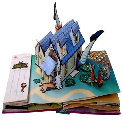 China Luxury Wholesale Custom Logo High Quality Rigid Pop Up Color Book Board Book Printing Service Color Book For Kids Story Book for sale