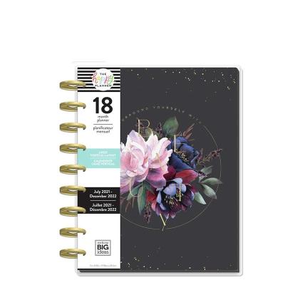 China Custom Printed Logo High Quality Free Sample Disc Limit Notebook Planner 35mm Plastic Disc For Disc Limit Planner Organizer for sale