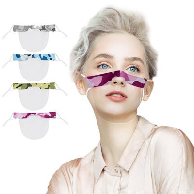 China Hot selling fashion deaf-mute environmental protection PVC popular party transparent maskes reusable anti-fog and dust-proof unisex adult for sale