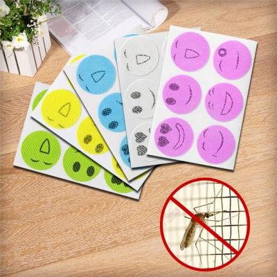 China Universal Sale Mosquito Stickers Cartoon Mosquito Repellent Stickers Summer Baby Adult Popular Cheap Smiling Repellent Hot Viable Kids for sale