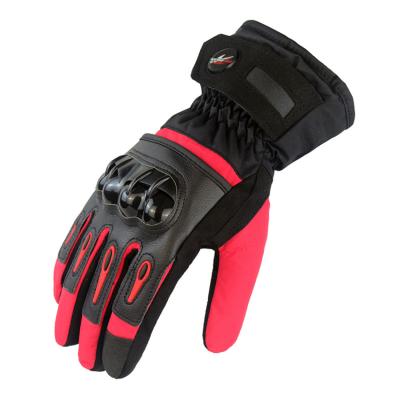 China Ski Glove Hot Selling Hard Knuckle Powersports Waterproof Windproof Racing Snowboarding Enthusiast Ski Gloves for sale