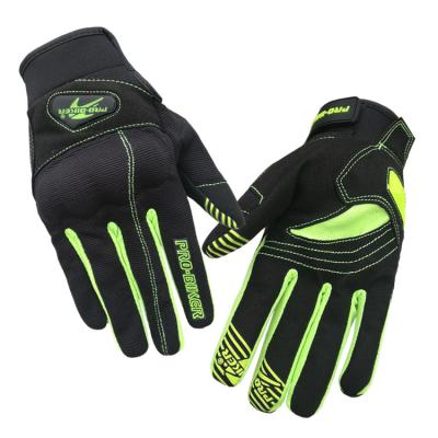 China Full Factory Logo Custom Breathable Protection Workout Riding Finger Racing Motorcycle Motorcycle Gloves for sale