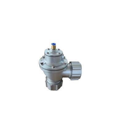 China Pneumatic Right Angle Diaphragm Valve Solenoid Pulse Valve With Nut Protection Leve IP 65 Medium Clean Air Pneumatic Diaphragm Valve 24V 110V 220V for sale