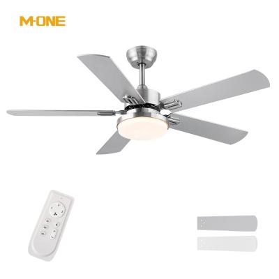 China Modern Manufacturer Ac 120v 52 Inch 5 Blade 24w Remote Control Nordic Modern Led Ceiling Fan With Light for sale