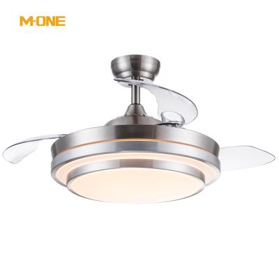 China Hot Selling Modern Pure Copper Motor Bldc Ceiling Fan Light Electric Led Remote Control Invisible Ceiling Lamps With Fan for sale