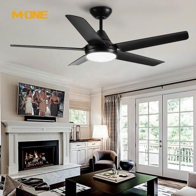 China A High Quality Low Noise Indoor Silent AC Motor 48 Inch Modern Home Office LED Ceiling Fan With Light And Remote for sale