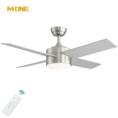 China Modern high quality low noise indoor decorative fancy remote control led ceiling fan for living room with light for sale