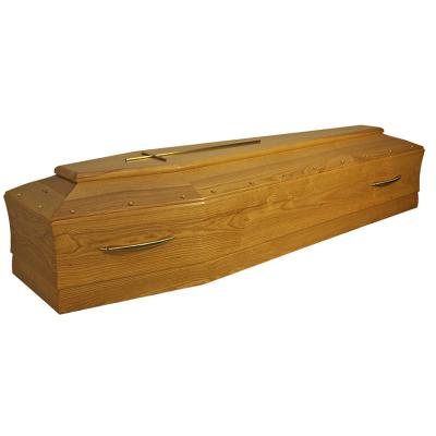 China Professional European Style Manufacturer Mahogany Wood Coffin Casket Formed Boxes Wholesale for sale