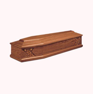 China Wholesale High Quality European Style Burial Accessories Customized Casket Solid Wood Casket for sale