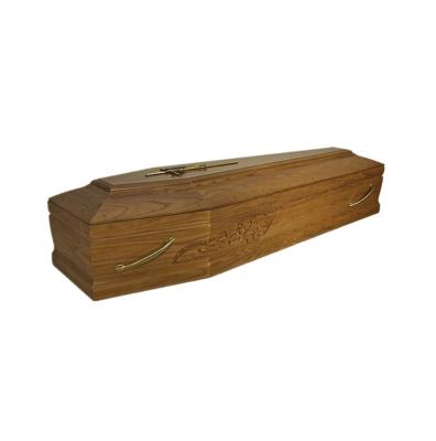 China European style most product return maid supplies funeral coffin empty mahogany wood coffin box for sale