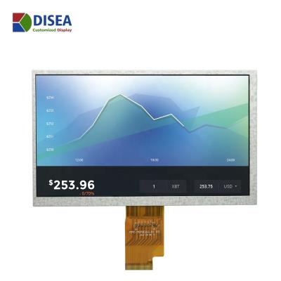 China Custom DISEA 1024x600 High Brightness LCD Display 7 Inch 7.0 Inch IPS Screen for sale