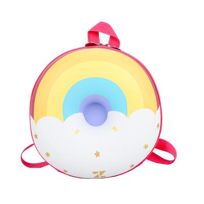 China Wholesale Eco-friendly Anti-theft Rainbow Waterproof Kids Bags Cute PVC Kids Backpack Donut School Bags Backpack for sale