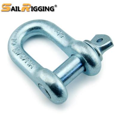 China US 3/4 Type Screw Pin Chain G210 Carbon Steel Rigging Hardware Products D Steel Shackle for sale