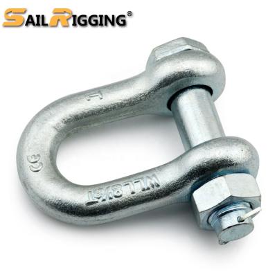 China Heavy Industry Pin Anchor Large Chain D Shackle Rigging for sale