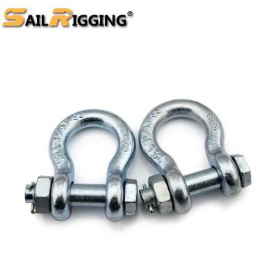 China Heavy Industry US Type G-2130 Galvanized Shackle for sale