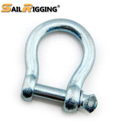 China Heavy Industry Large Bow Shackle Metal Forged Anchor Shackle for sale