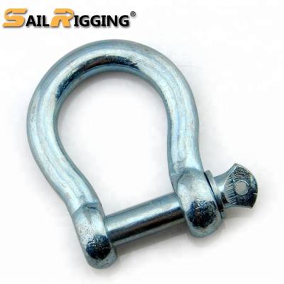 China Electro Galvanized Heavy Industry B2801 Carbon Steel Japan Standard Small Anchor Jis Type Bow Shackles for sale