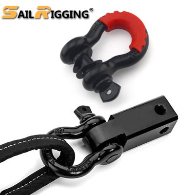 China Trailer Parts 4X4 Accessories Car Towing Aluminum Hitch Bow Shackle Receiver for sale