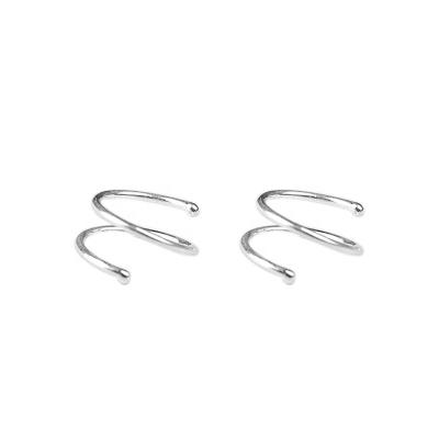 China New Arrival TRENDY Nose Circle 925 Sterling Sliver Double Nose Ring 22G for sale