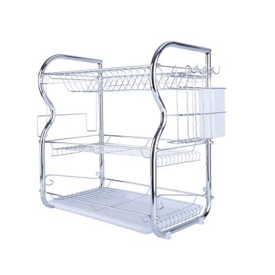 China New B Kitchen Stainless Steel Stocked 3-Layer Multifunctional Rack With Knife Rack And Cutting Board Rack for sale