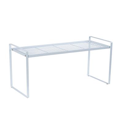 China Custom viable metal cabinets, stepped shelf storage racks, foldable kitchen counter racks for sale