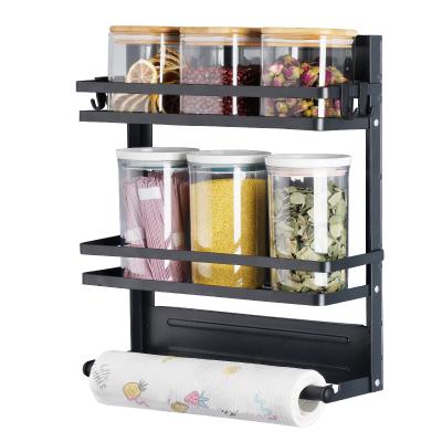 China Viable Easy To Install Multi-Functional Refrigerator Side Magnetic Shelf Storage Shelf Storage Side Shelf for sale