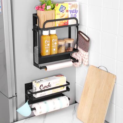 China Viable Multifunctional Storage Side Shelf, Single Layer Refrigerator Storage Shelf, Magnetic Storage Shelf for sale