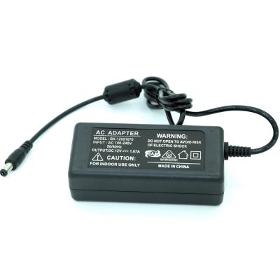 China Brand new LED lighting! 12V 1.68A AC DC Adapter 20W Power Adapter 12V LED Driver CCTV Camera for sale