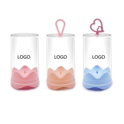 China Airtight Colorful Beauty Makeup Blast Makeup Sponge Holder Cosmetic Egg Container for sale