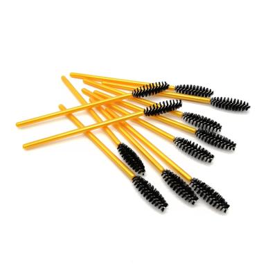 中国 New Rugby Fashion Eyebrow Brush Mascara Disposable Magic Wand Makeup Brush Plastic Eyelash Brushes 50pcs 販売のため