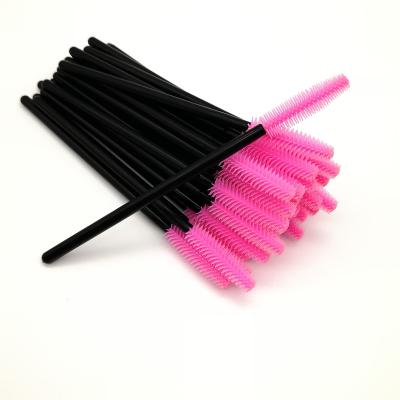 中国 Durable Portable Customization Makeup Tool Plastic Mascara Stick Black Silicone Mascara Wand 販売のため