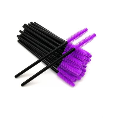 China Professional Wholesale Disposable Silicone Mascara Extension Tools Eyelash Brushes Micro Thin Eyelashes Brush Customized for sale