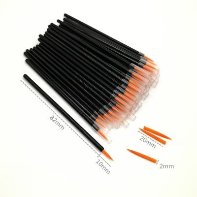 China Disposable Eyeliner Brush Eyebrow Applicator Private Label Eye Makeup Brush for sale