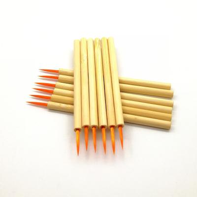 Κίνα Hot-selling Eye Liner Brush Portable Customization Eye Liner Flat Brush Eco-Friendly Bamboo Applicator προς πώληση