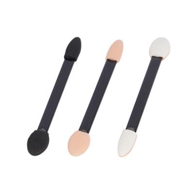 China Skin-friendly Latex Eye Nail Makeup Tool Dual Soft Blending Brushes Custom Logo Eyeshadow Brushes for sale