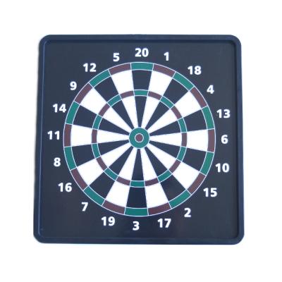 China Double Sided Plastic Square Kids Play 6-12 Darts Magnetic Dart Board for sale