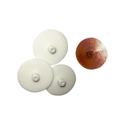 China 17mm decorative plastic flat head cover caps for screws round; for sale