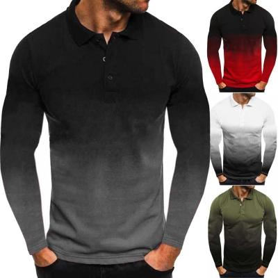 China 2022 Hot Selling Men's Clothing Men's Casual Polo Long Sleeve Golf Tee Shirts Breathable Shirts for sale