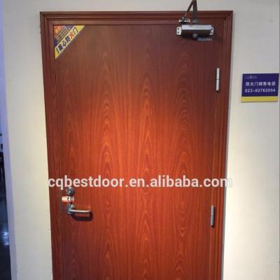 China 60Mins Modern UL Standard Solid Wood Fire Rated Door With Painted Veneer for sale