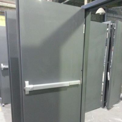 China Modern UL Listed 3 Hours To Fire Rated Galvanized Powder Coating Hollow Metal Doors With Honeycomb Paper for sale