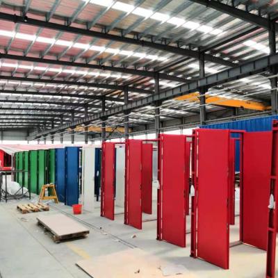 China Modern BS Standard 60mind Fire Rated Powder Coating Galvanized Steel Door For Qatar World Cup Stadium for sale