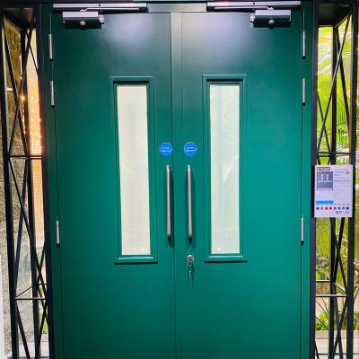 China Modern Self Closed 180 Min Fire Rated Steel Doors for sale