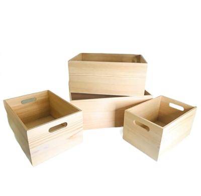 China China Wholesale Customized Good Quality Durable Wooden Storage Box for sale